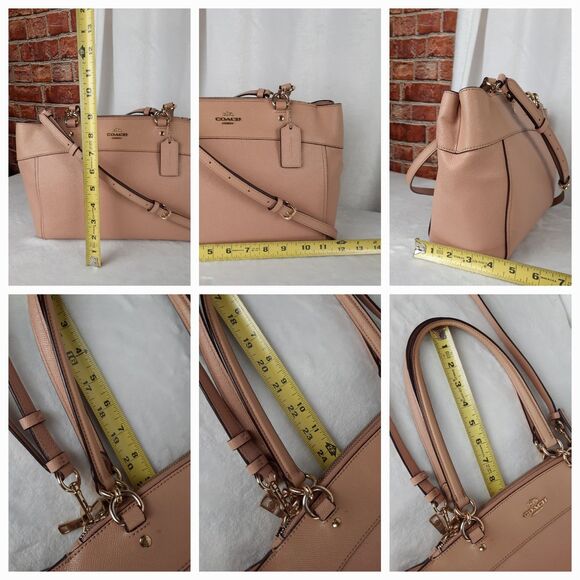 Coach Nude Leather  Brooke Carryall Shoulder Bag - Picture 9 of 9